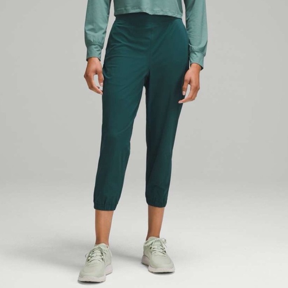 Lululemon Adapted State High Rise Cropped Jogger Pant Storm Teal